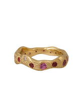 Load image into Gallery viewer, Diamond in the rough band - Spinel and Rubies