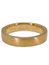Load image into Gallery viewer, A simple gold wedding band with a brushed matte finish.