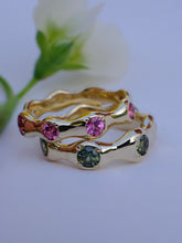 Load image into Gallery viewer, Organic sapphire band