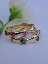 Load image into Gallery viewer, Organic sapphire band