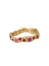 Load image into Gallery viewer, Diamond in the rough band - Spinel and Rubies
