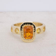 Load image into Gallery viewer, Tangerine Sapphire Band
